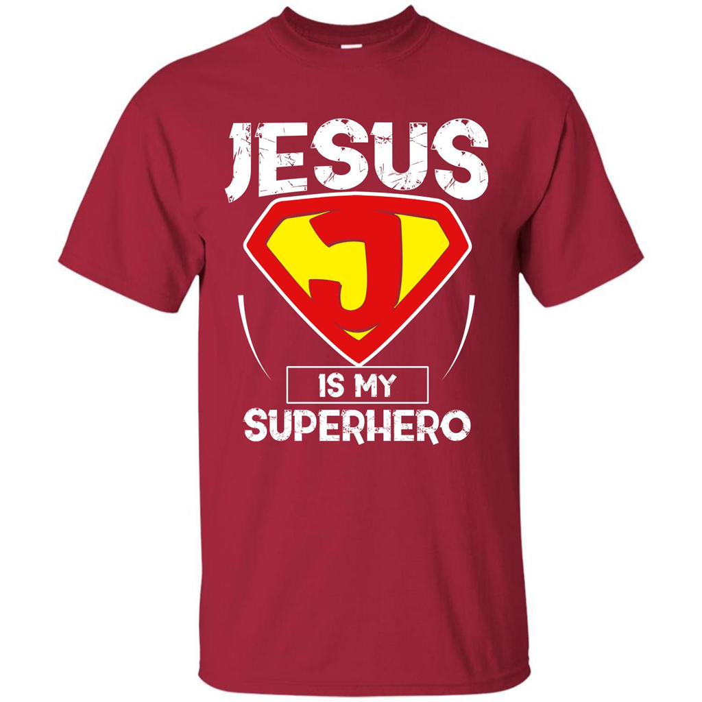 Christian T-shirt Jesus Is My Superhero T-shirt