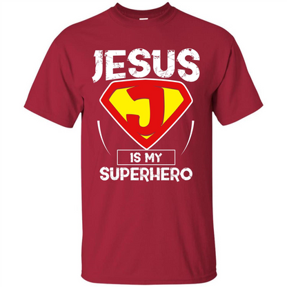 Christian T-shirt Jesus Is My Superhero T-shirt