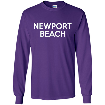 Newport Beach - California T-shirt Purple
