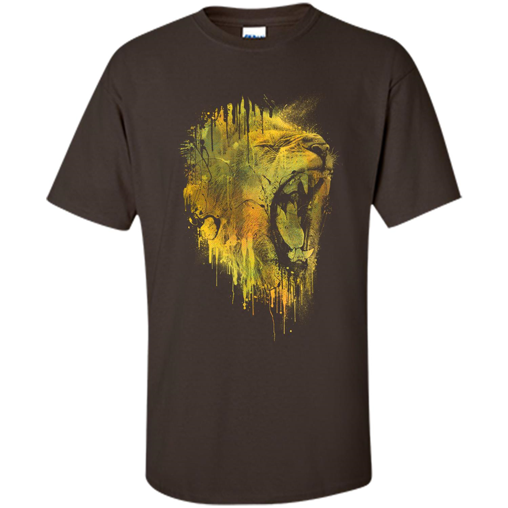 Lion Drip T-shirt Dark Chocolate