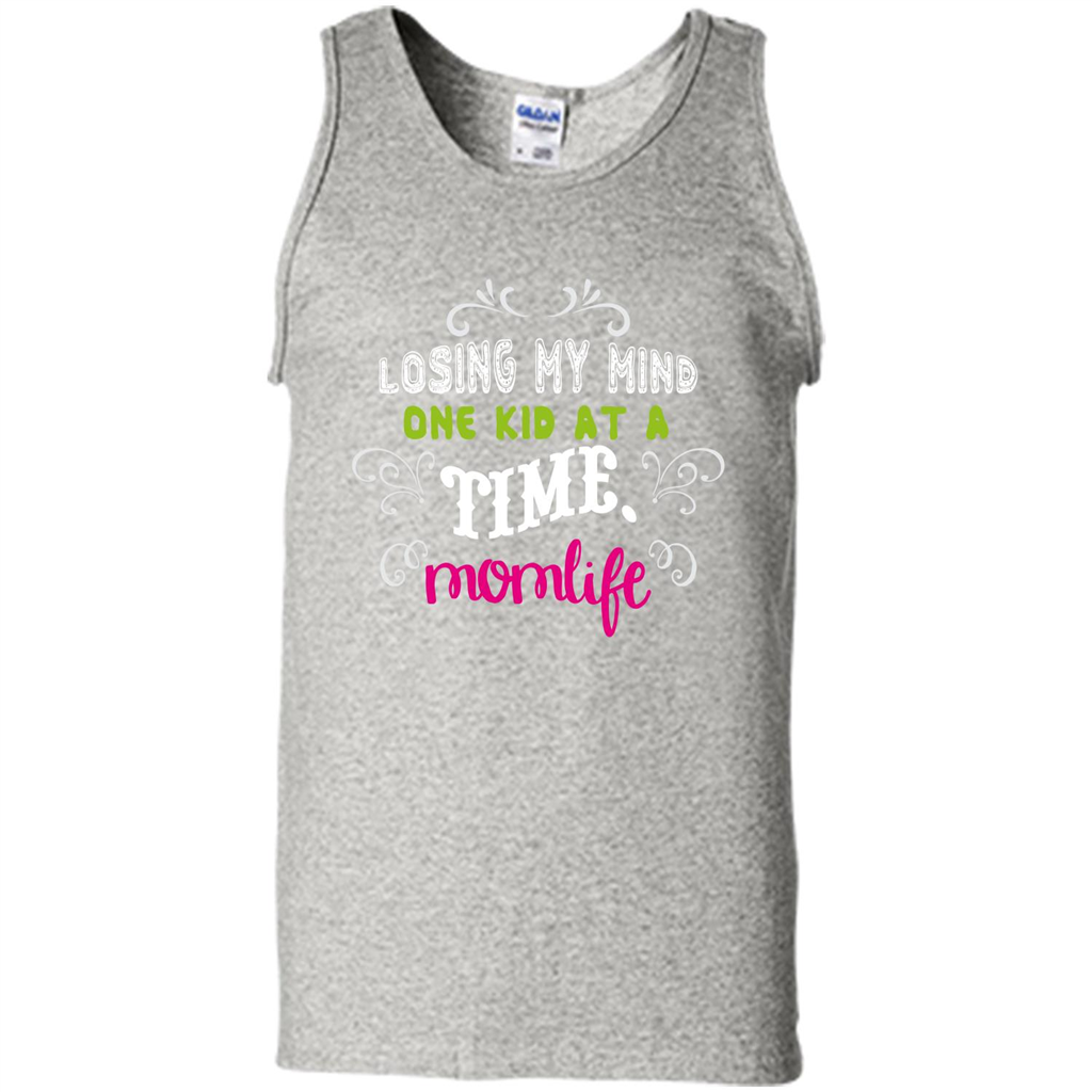 Mommy T-shirt Losing My Mind One Kid At A Time MomLife Ash