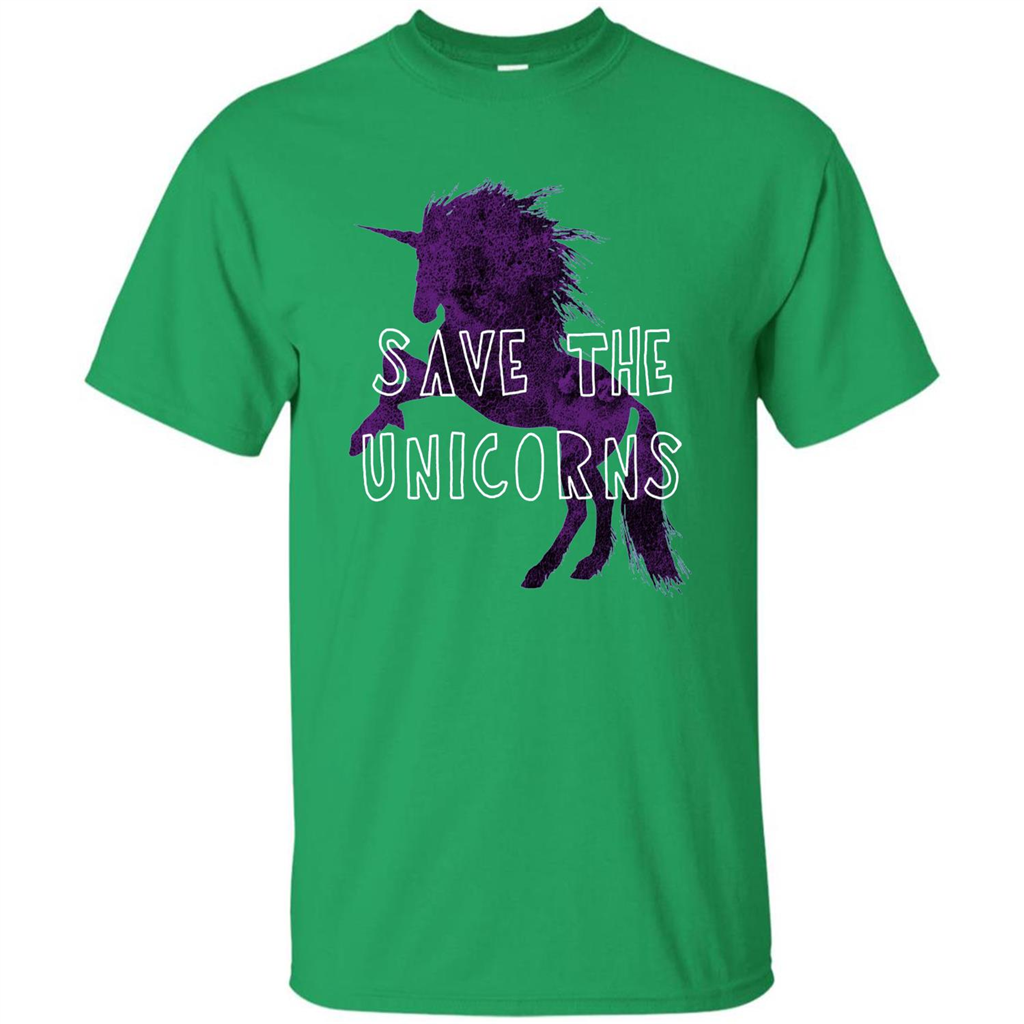 Unicorn T-shirt Save the Unicorns T-shirt Irish Green