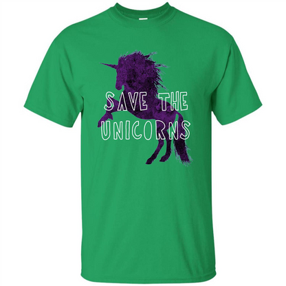 Unicorn T-shirt Save the Unicorns T-shirt Irish Green