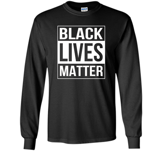 Black Lives Matter Political Protest T-Shirt shirt Black