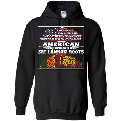 American Grown With Sri Lankan Roots T-shirt Orange