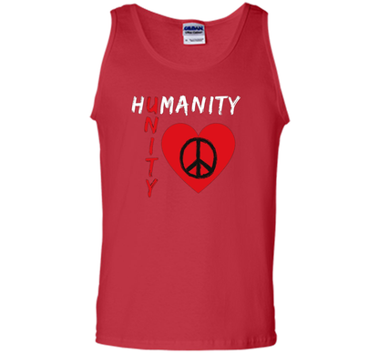 Humanity, Unity T-Shirt, Peace, Love T-shirt Red