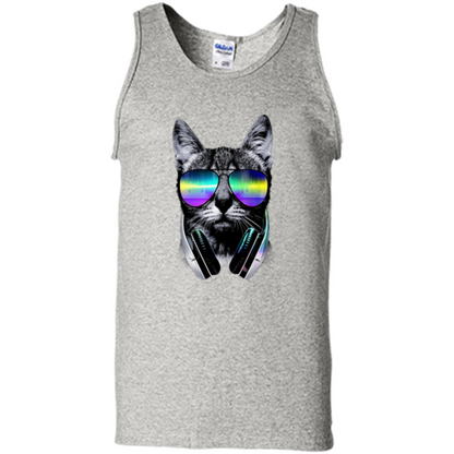 Music Lover Cat T-shirt Ash
