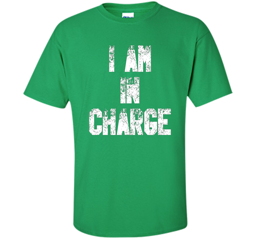 I Am In Charge T-Shirt, Funny Humor and Sarcastic Gift t-shirt Irish Green