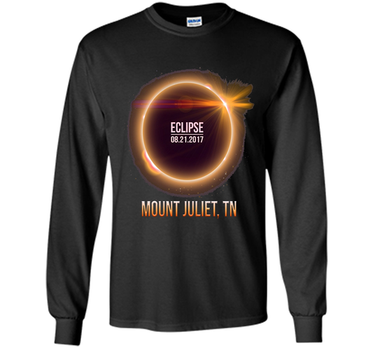 Mount juliet Tennessee Total Solar Eclipse 2017 T-shirt Black