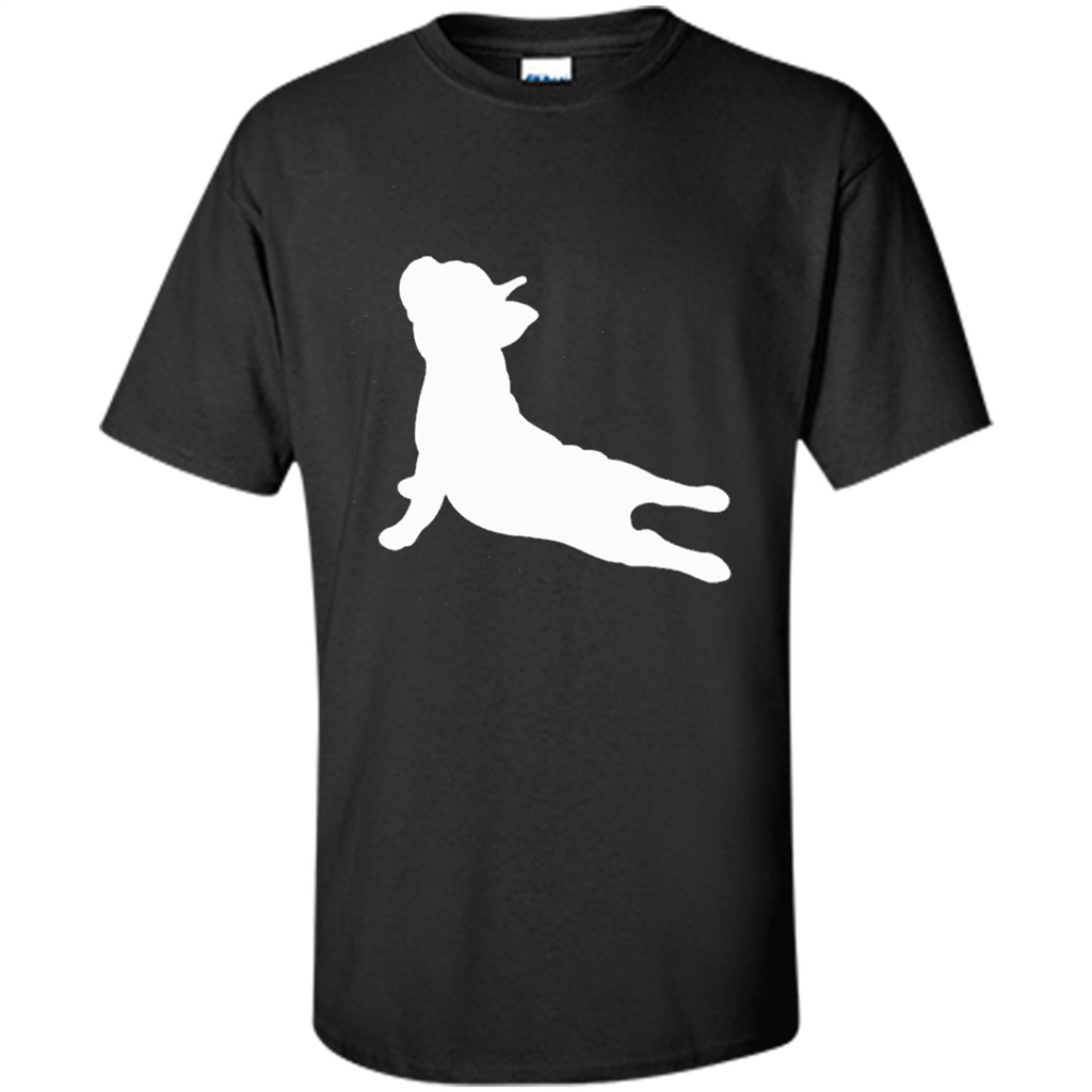 French Bulldog Yoga T-shirt Black
