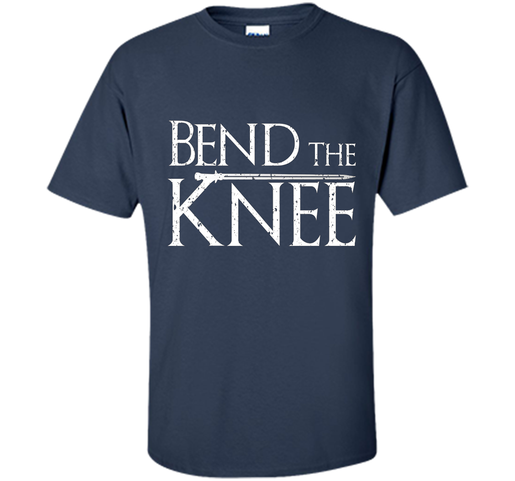 Game Of Thrones T-shirt Bend The Knee Lord T-shirt Navy