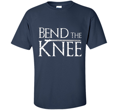 Game Of Thrones T-shirt Bend The Knee Lord T-shirt Navy