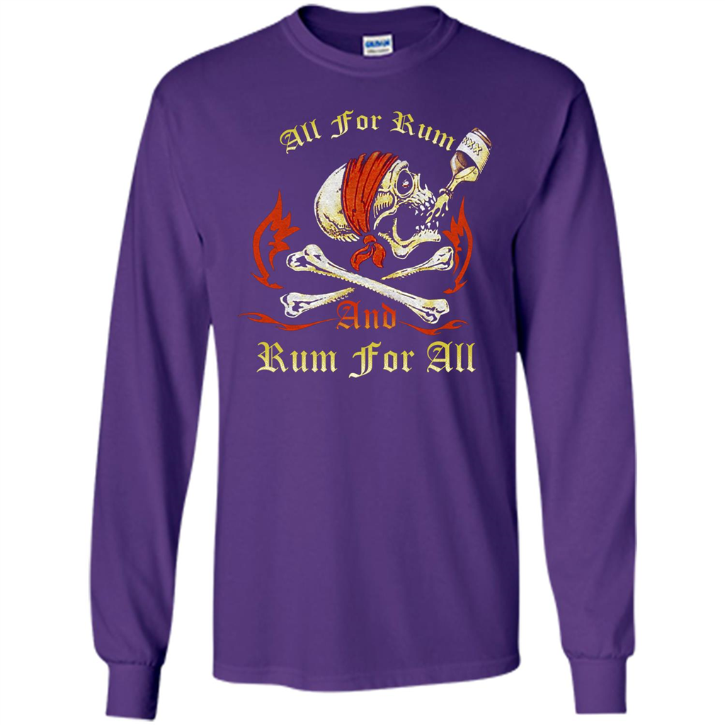 Rum T-shirt All for Rum And Rum For All T-shirt Purple