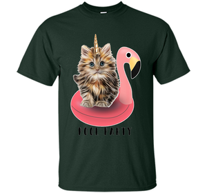 Pool Party Flamingo Float Funny Cat T-shirt for Women t-shirt