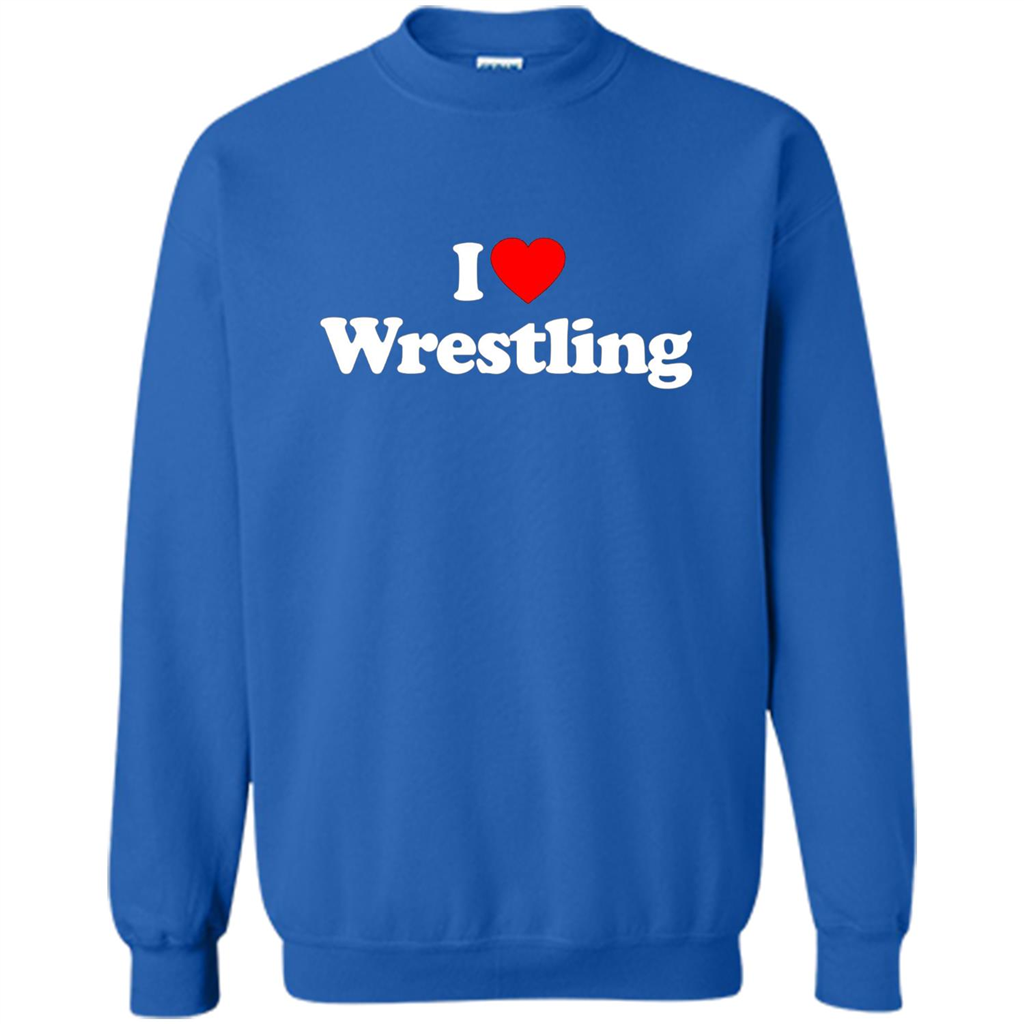 I Love Wrestling T-shirt Royal