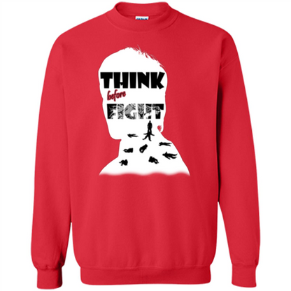 Think Before Fight T-shirt Red