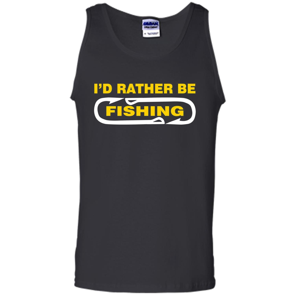 I'd Rather Be Love Fishing T-shirt Black