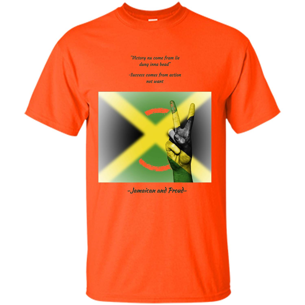 Jamaican Pride T-shirt Jamaican And Proud Orange