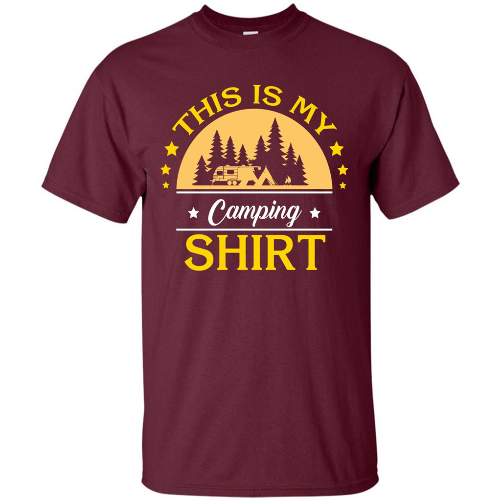 Camping T-shirt This Is My Camping Shirt T-shirt Maroon