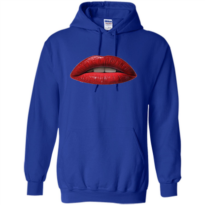 Red Lips T-shirt with Red Lips Art T-shirt Royal