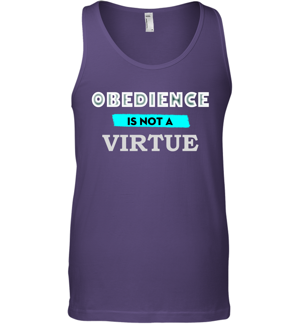 Obedience Is Not A Virtue Shirt Tank Top Tank Top Purple
