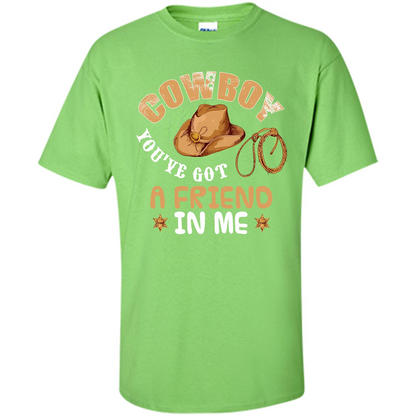 Cowboy You've Got a Friend in Me T-shirt Lime