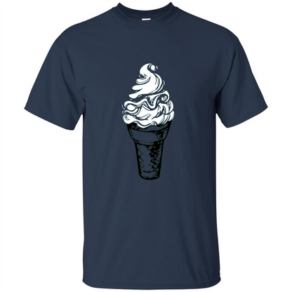 Ice Cream Day T-Shirts Ice Cream Lovers Navy