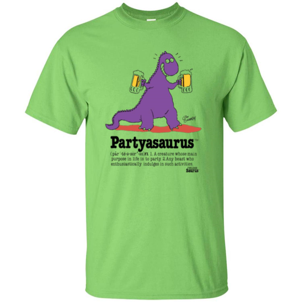 Partyasaurus T-shirt Party Asaurus Lime
