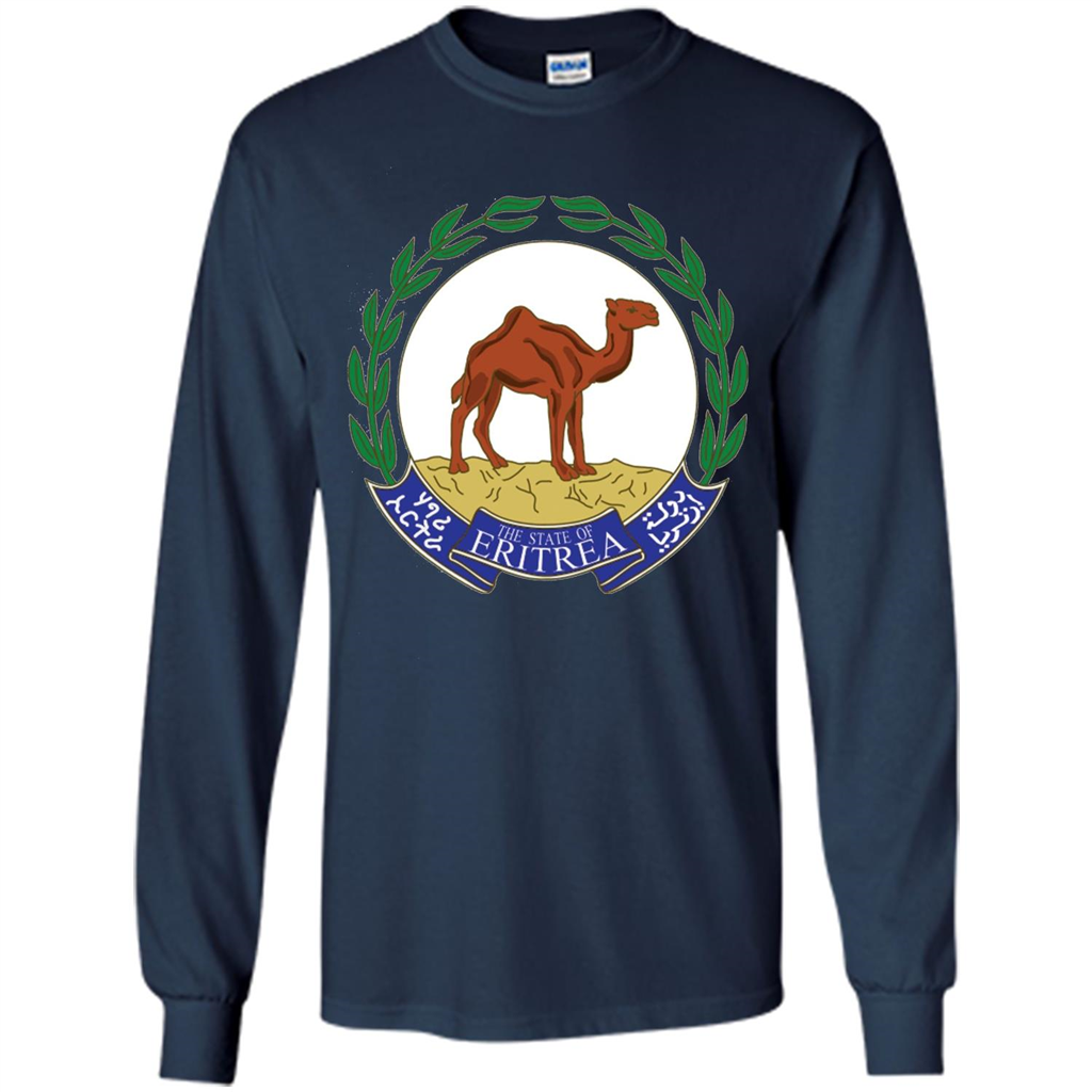 Eritrea Emblem T-shirt National Heritage Pride Navy