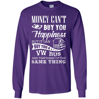 Driver T-shirt Money Can’t Buy You Happiness T-shirt Purple