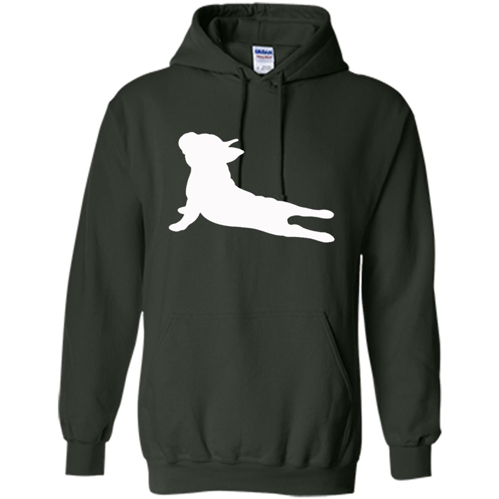French Bulldog Yoga T-shirt Forest Green