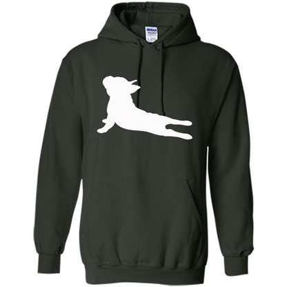 French Bulldog Yoga T-shirt Forest Green