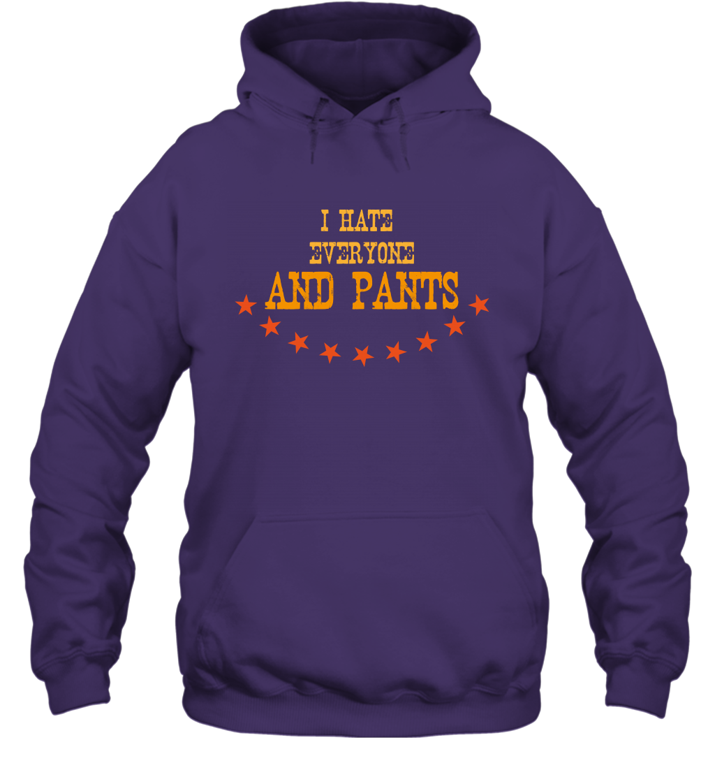 I Hate Everyone And Plant Shirt Hoodie Hoodie Purple