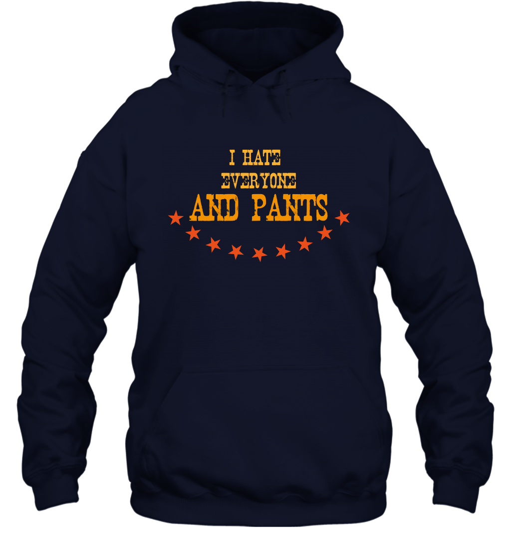 I Hate Everyone And Plant Shirt Hoodie Hoodie Navy
