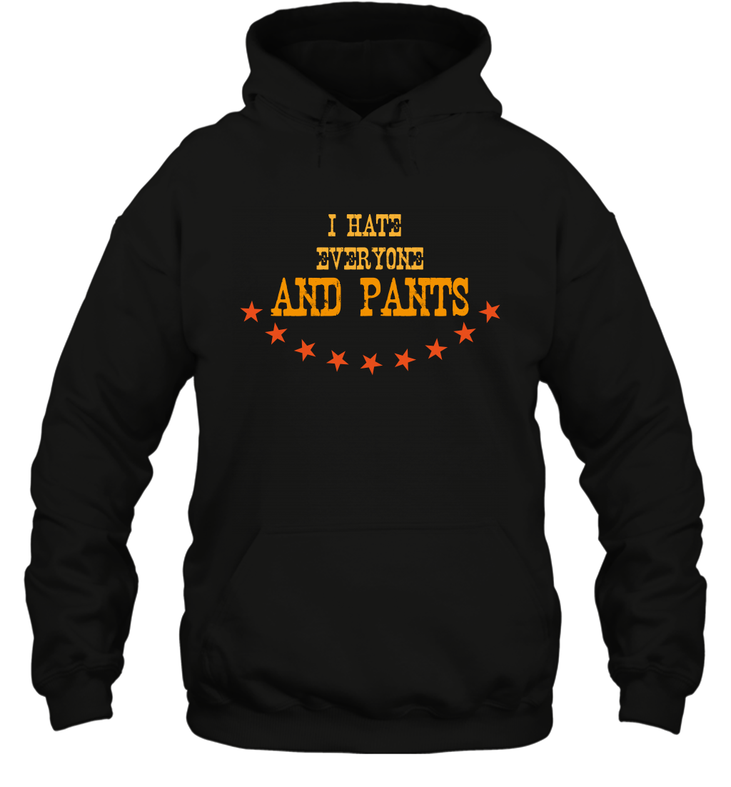 I Hate Everyone And Plant Shirt Hoodie Hoodie Black