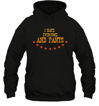 I Hate Everyone And Plant Shirt Hoodie Hoodie Black