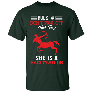 Sagittarius T-shirt Rule Dont Piss Off This Girl T-shirt