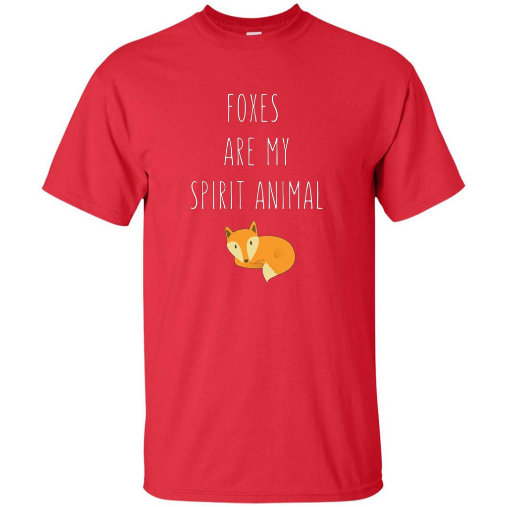 Foxes Are My Spirit Animal Fox T-Shirt Red