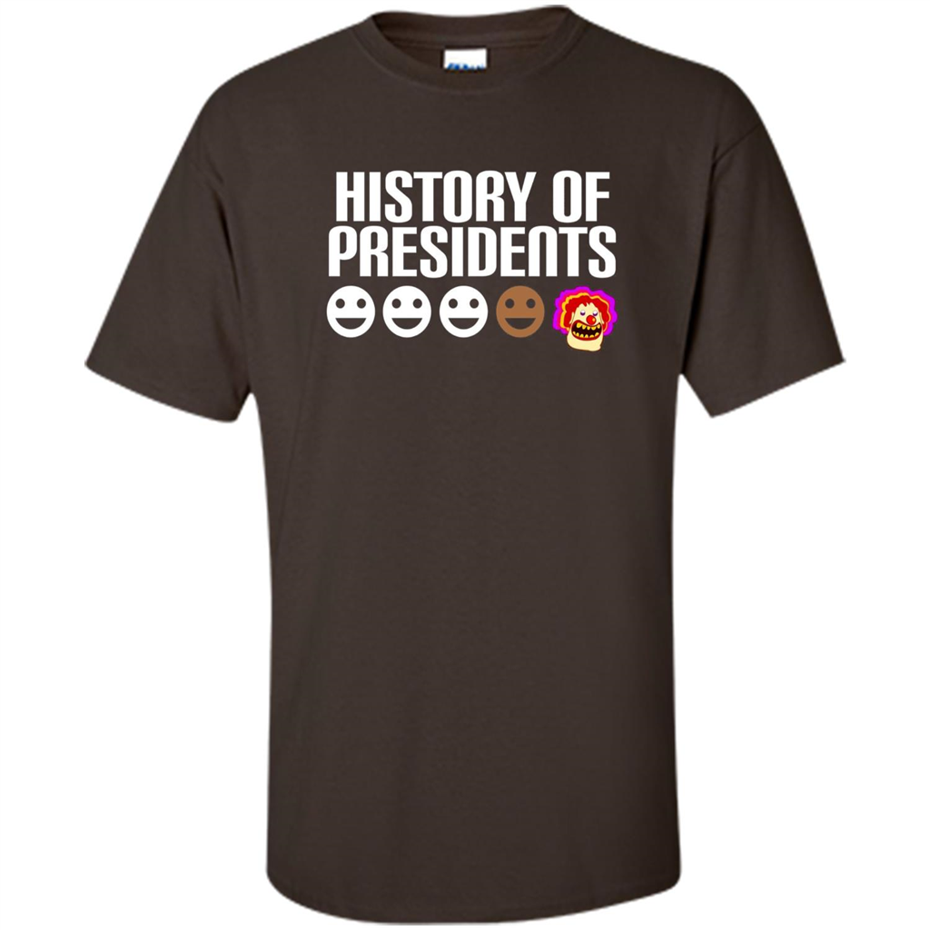 American T-shirt History Of Presidents Dark Chocolate