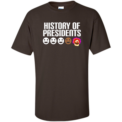 American T-shirt History Of Presidents Dark Chocolate