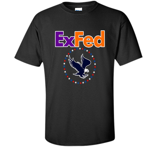 Funny Retired Federal Government Worker EX FED T-shirt t-shirt Black