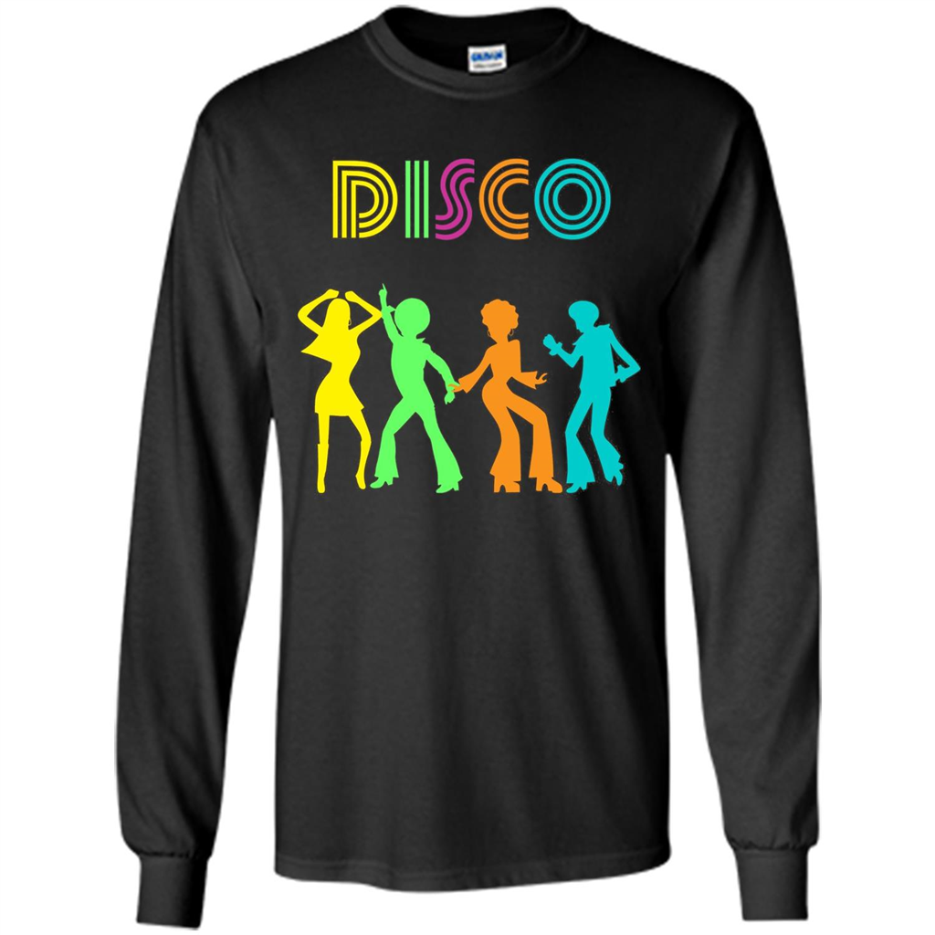 Disco Dancers Dancing Design T-shirt Black