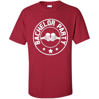 Men's Bachelor Party Cheers T-shirt Cardinal
