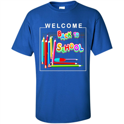 Welcome Back to School T-shirt School Day T-shirt Royal