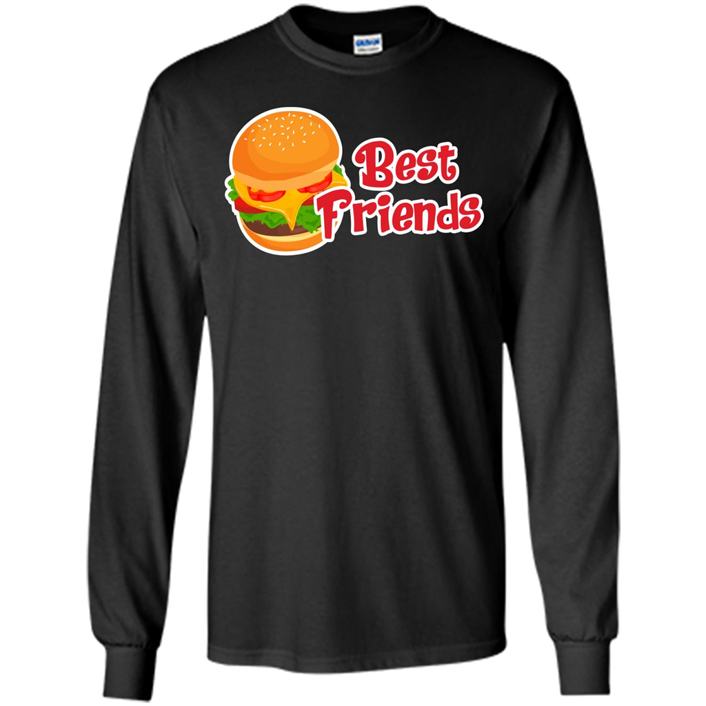 Hamburger T-shirt Best Friends T-shirt Black