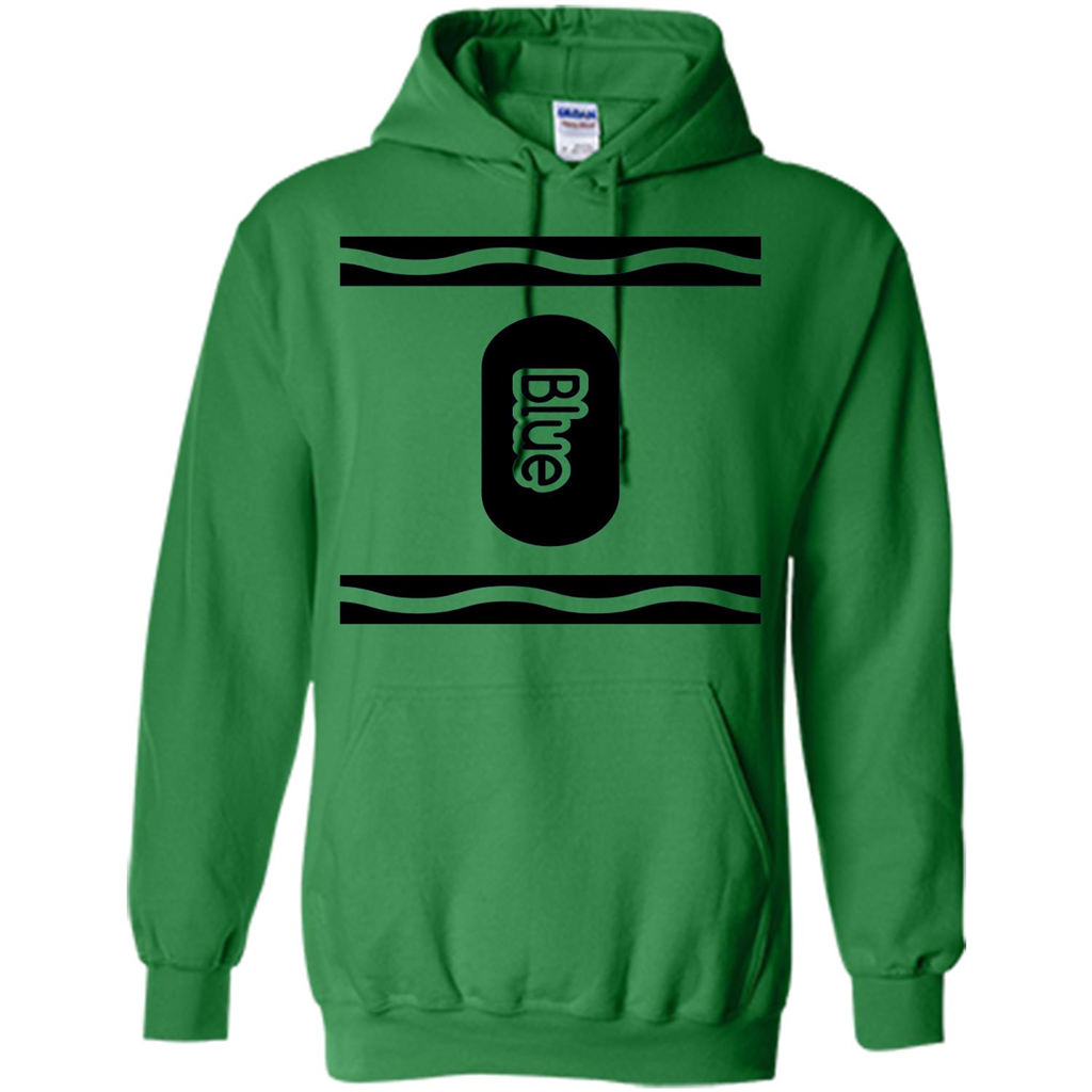 Blue Crayon Halloween Costume T-shirt Irish Green