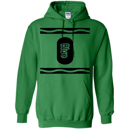 Blue Crayon Halloween Costume T-shirt Irish Green