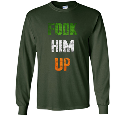 Fook Him Up Irish Boxing T-shirt - Funny Fight Tee shirt