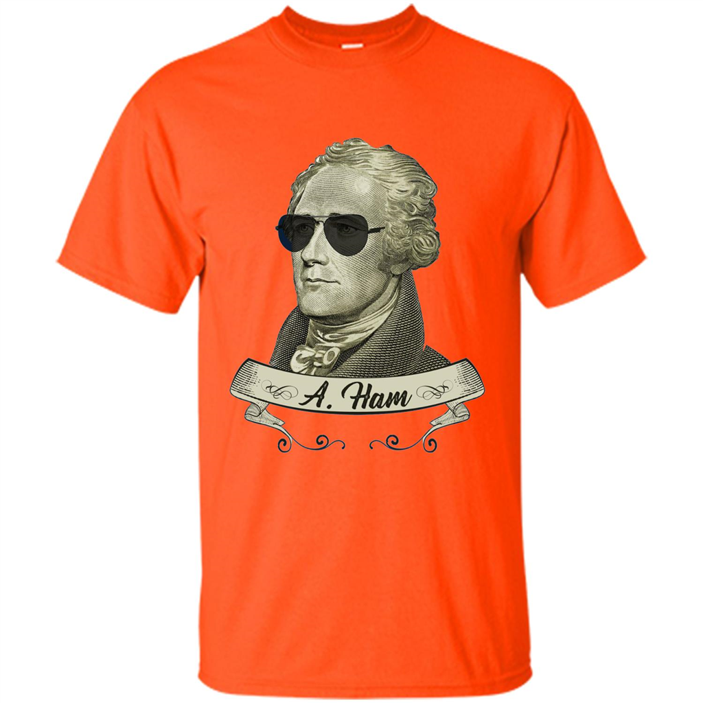 Cool Sunglasses T-shirt Funny Hamilton T-shirt Orange