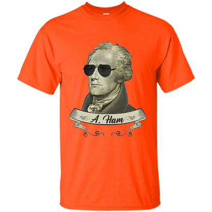 Cool Sunglasses T-shirt Funny Hamilton T-shirt Orange